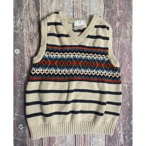 Hanna Andersson HA Little Boy Sweater Vest, Size 110 cm, 5T